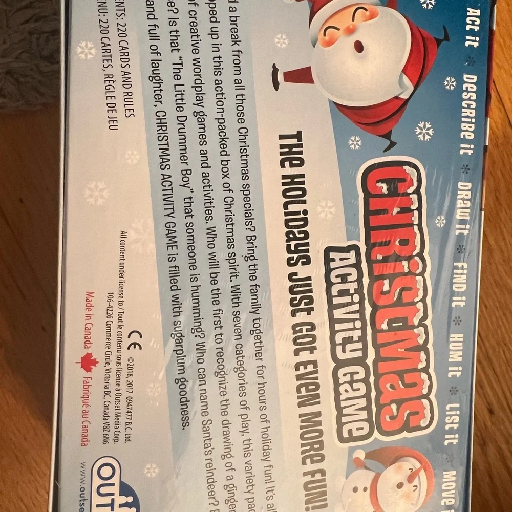 Christmas activity game
